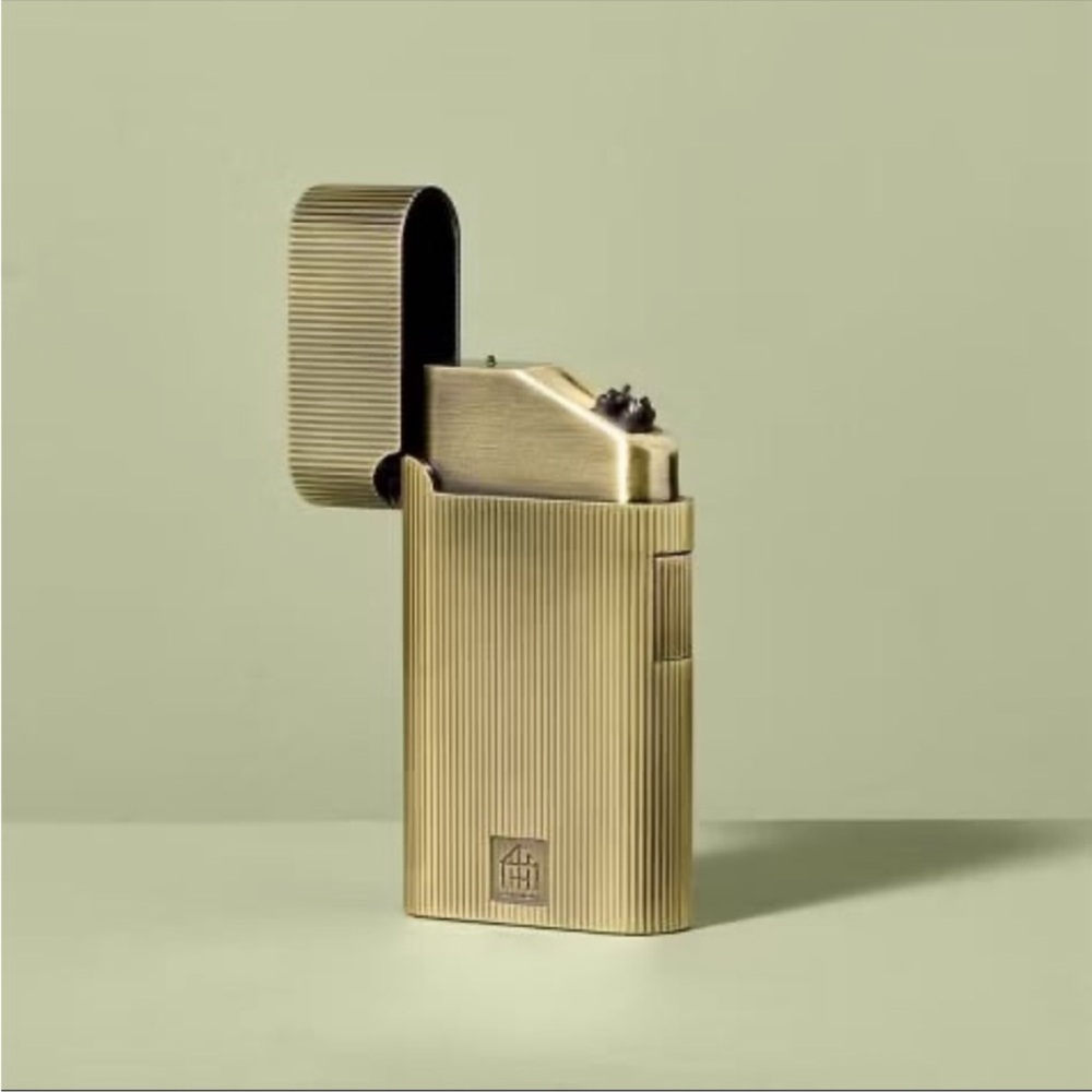 Ribbed Brass Battery Rechargeable Thumb Light - Hearth & Hand with Magnolia